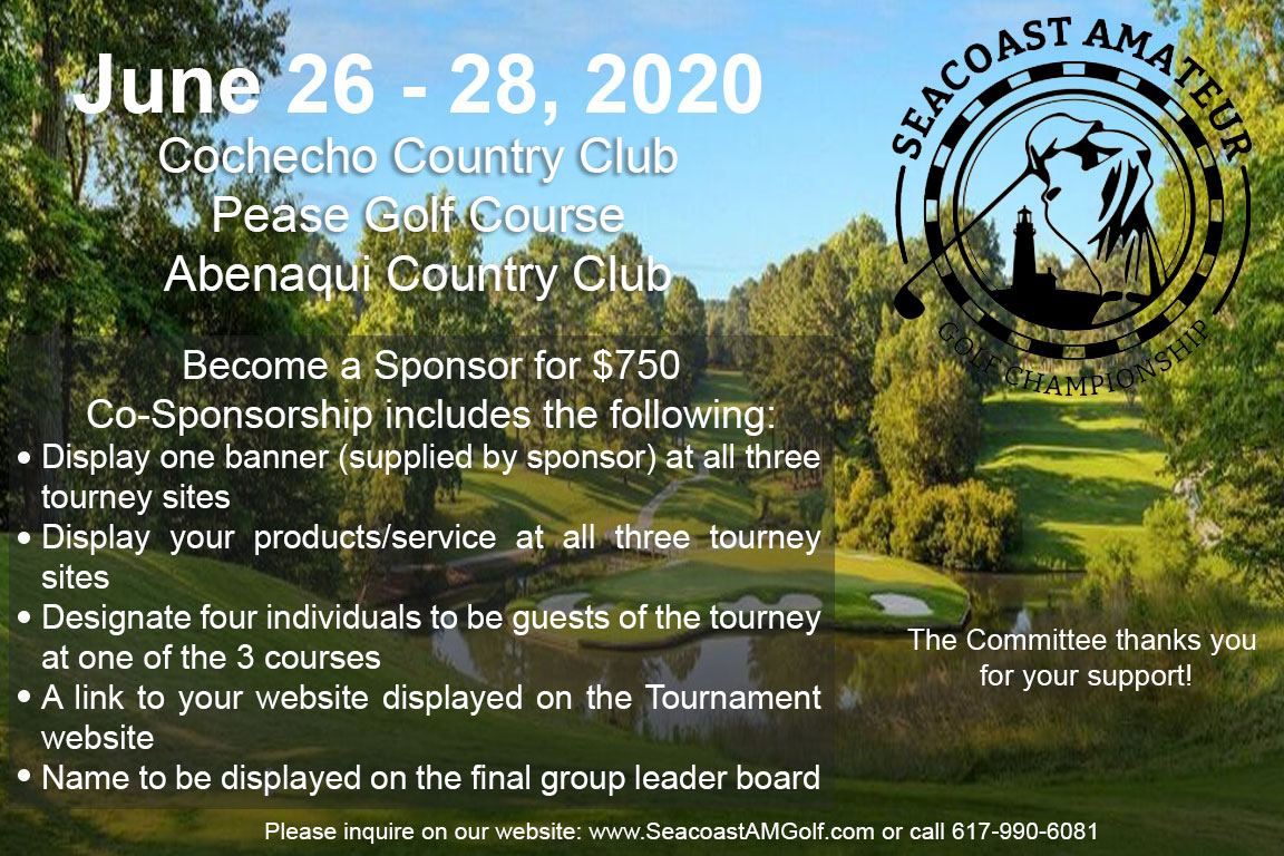 Seacoast Amateur Golf Championship Annual Tournament Featuring the